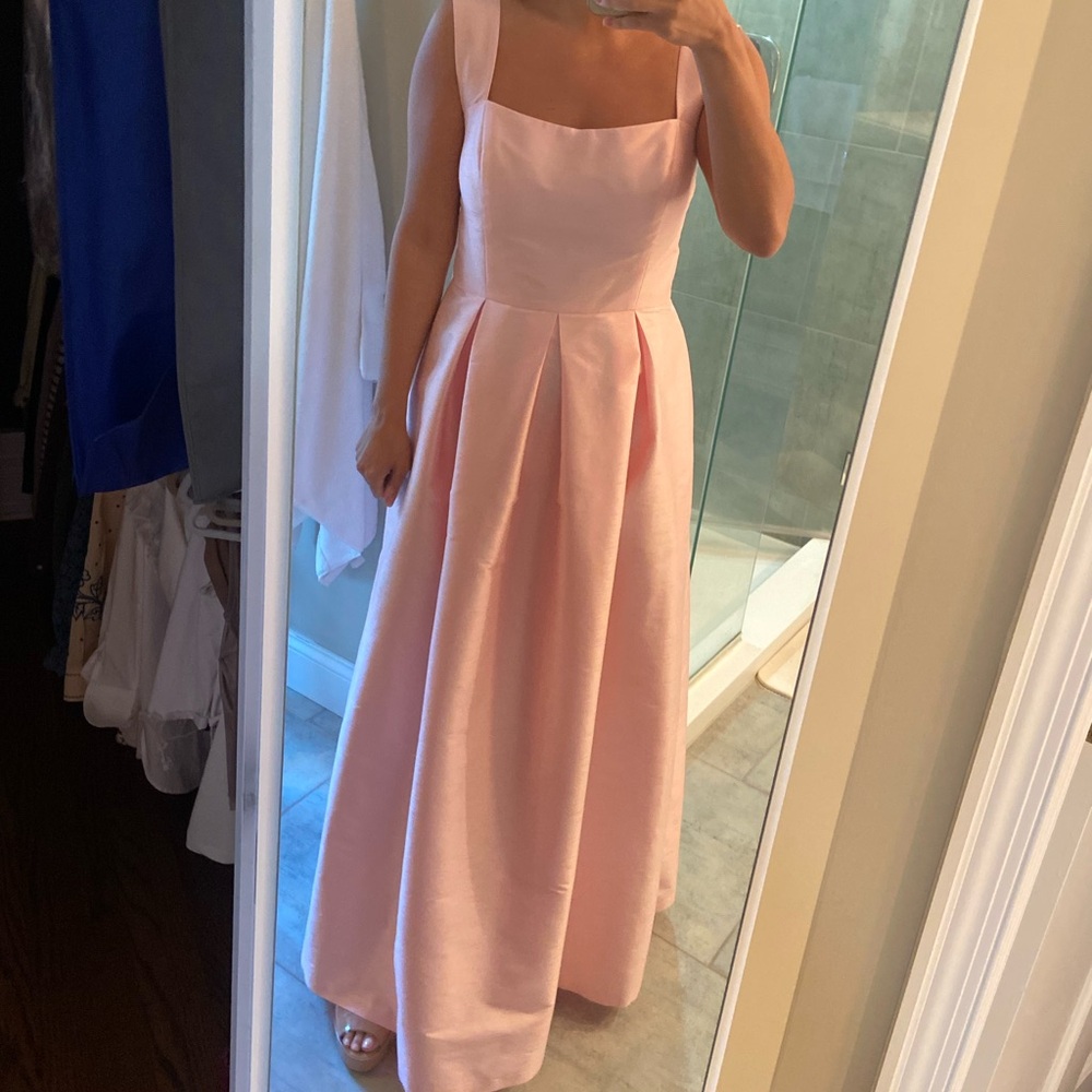 LulaKate Sleeveless Gown (peony, silk) 100% Shantung Silk - Picture 3 of 3